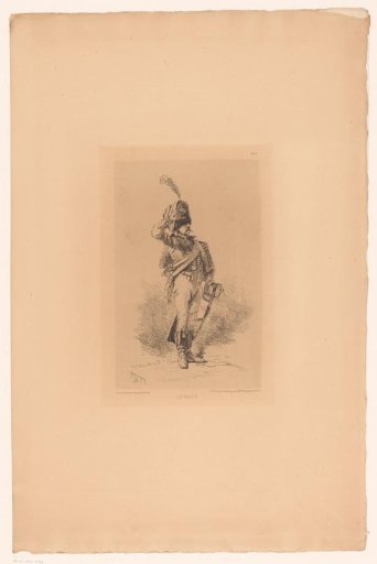 Saluting soldier