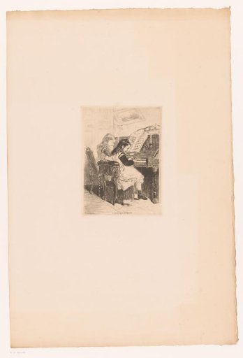 Girls playing the piano