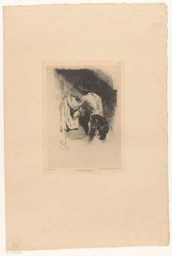 Man with hat and bare upper body