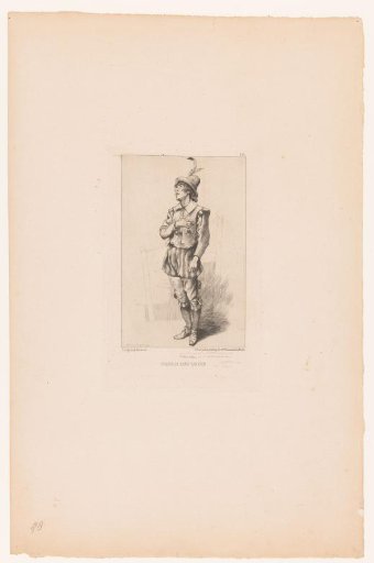 Actor Benoît-Constant Coquelin in the role of Tabarin