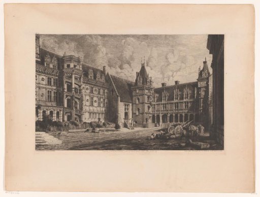 View of the Courtyard of the Castle of Blois