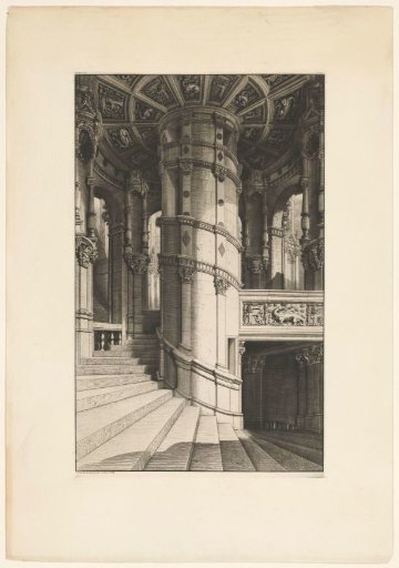 Interior of the lantern of the Castle of Chambord