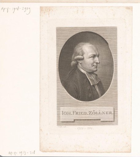 Portrait of Johann Friedrich Zöllner