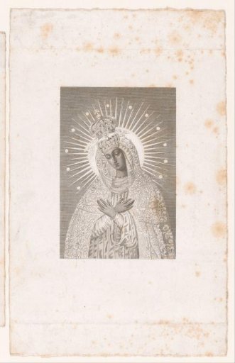 Mary with crown and halo of rays