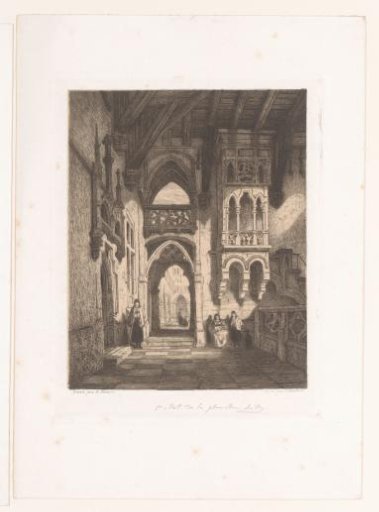 Gothic courtyard in Galicia