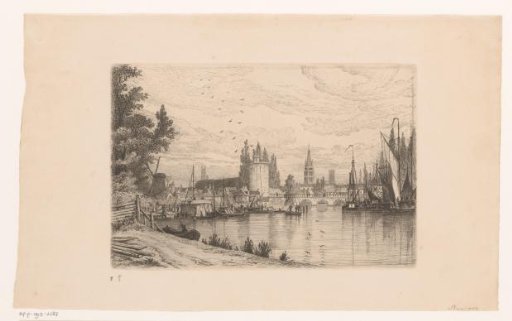 View of a town, possibly Bruges