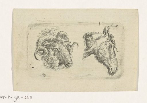 Ram's and horse's head