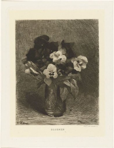 Violets in a Vase
