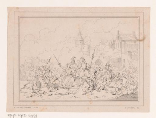 Defence of Tournai by Christina of Lalaing