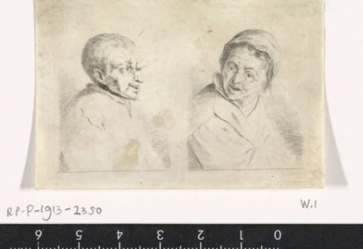 Bust of a Man and a Woman