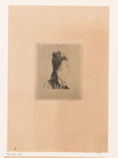 Portrait of an Unknown Woman with a Bow in Her Hair