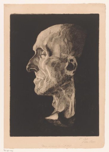 Death mask of Antonio Canova