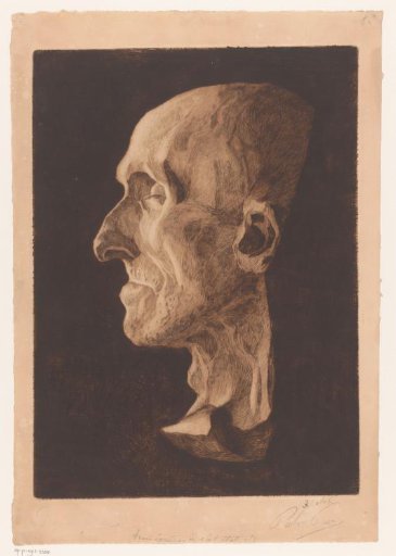 Death mask of Antonio Canova