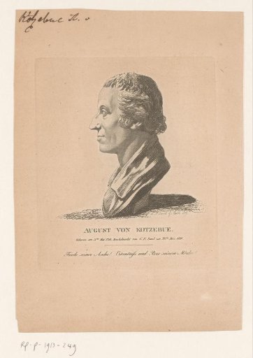 Portrait of August Friedrich Ferdinand von Kotzebue