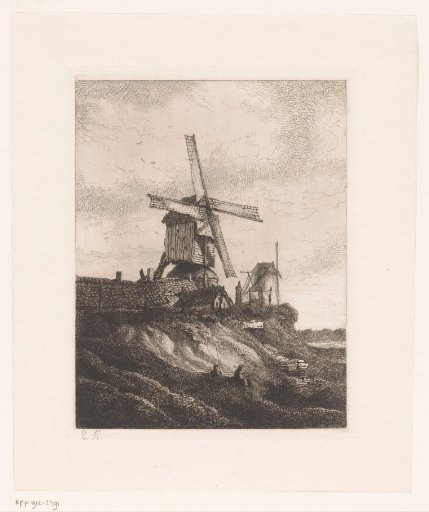 Landscape with Two Windmills
