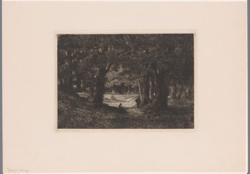 Three Figures Resting in a Wood