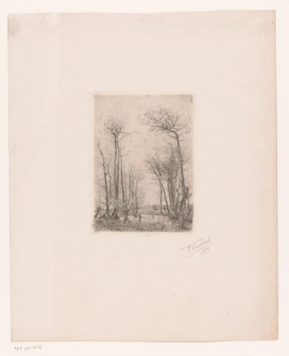 Landscape with fishermen by the water
