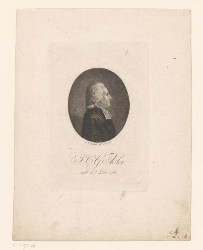 Portrait of Jacob Georg Christian Adler