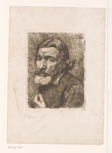 Head of a man with a beard