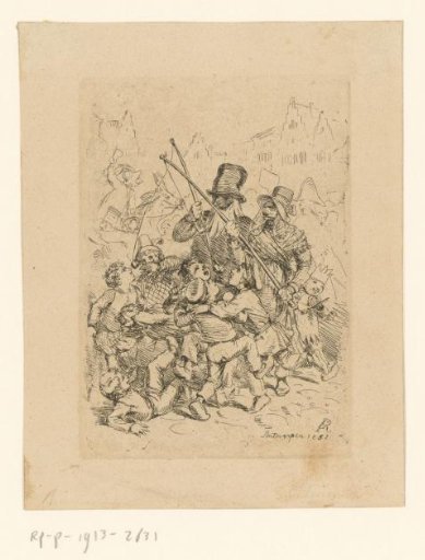 Carnival celebrants in Antwerp