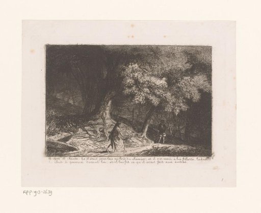 Lord Halewijn Meets a Young Woman in a Forest