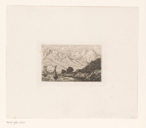 View of the Shores of Lake Geneva at Saint-Gingolph