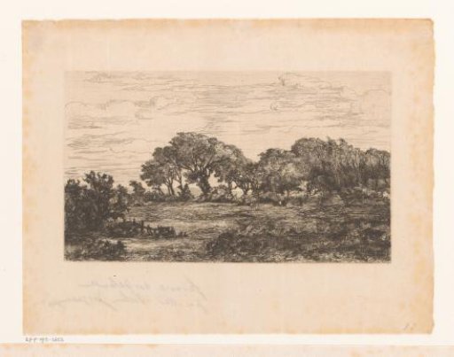 Landscape in Zeeland with a farmhouse