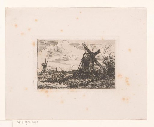 Landscape with Two Windmills