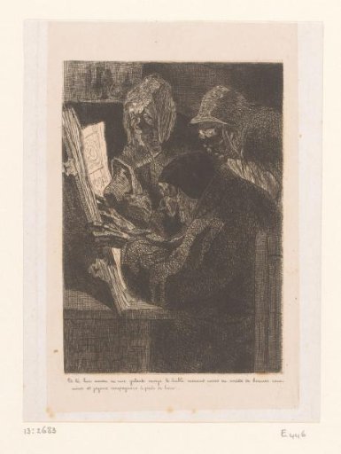 Three men consulting over a large open book