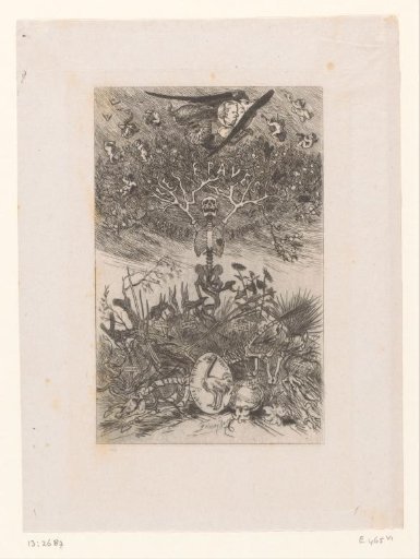 Allegory on Sins with a Skeleton from which Branches Sprout