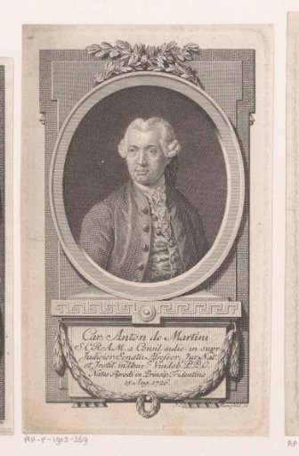 Portrait of Karl Anton Martini