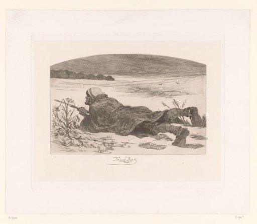 Hunter lying in wait