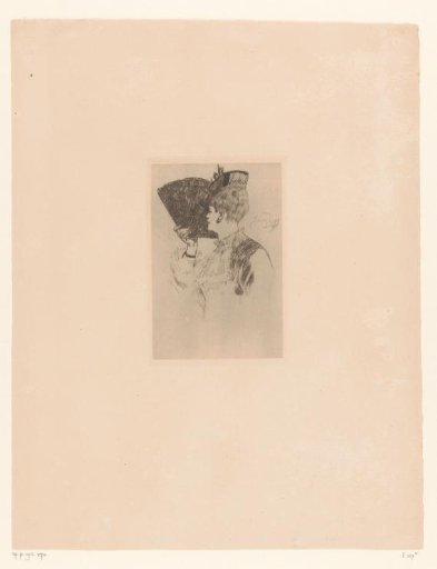 Young woman with a fan