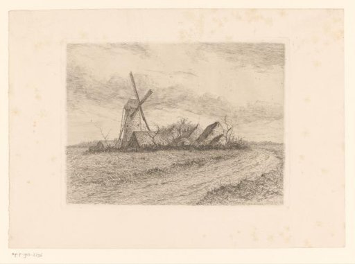 Landscape with the Cathelijne mill and houses