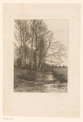 Ditch at the edge of an estate