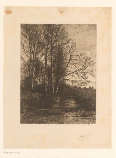 Ditch at the edge of an estate