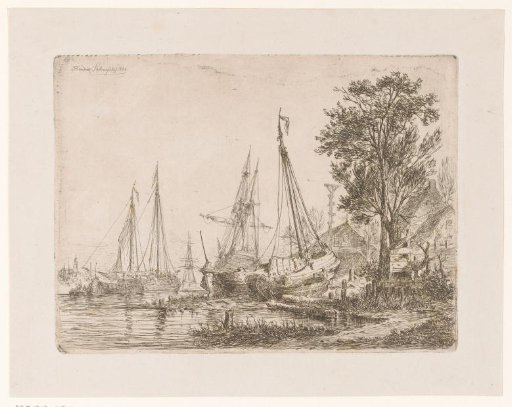 Shipyard on the water near Antwerp