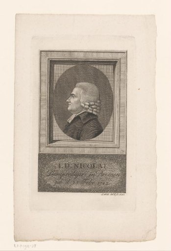 Portrait of Johann David Nicolai