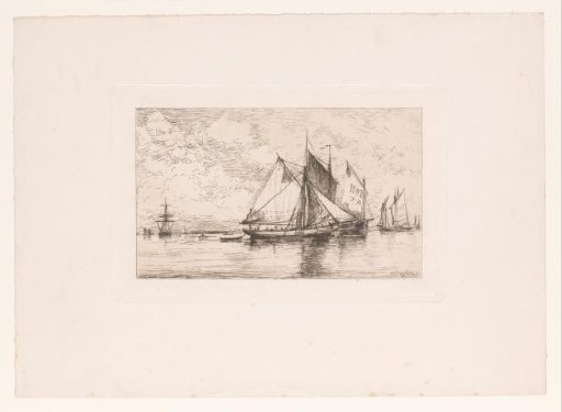Fishing boats on a calm sea