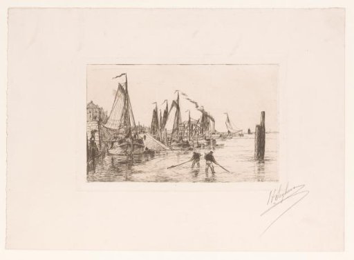 Jetty of the ferry service between Antwerp and Temse