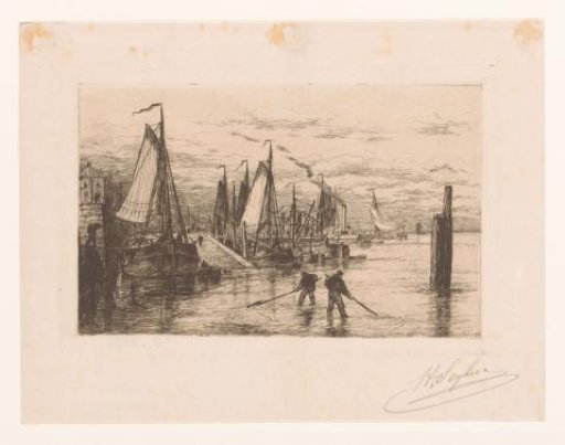 Jetty of the ferry service between Antwerp and Temse