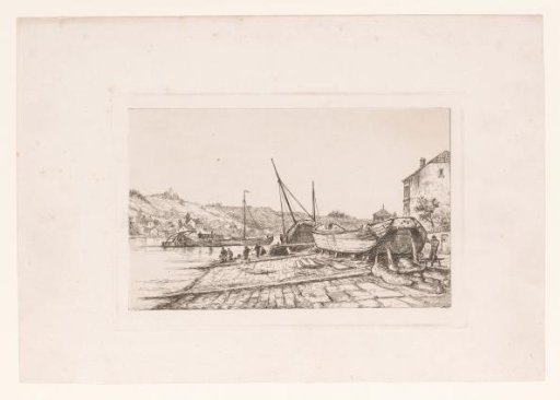 Shipyard on the Meuse opposite Dinant