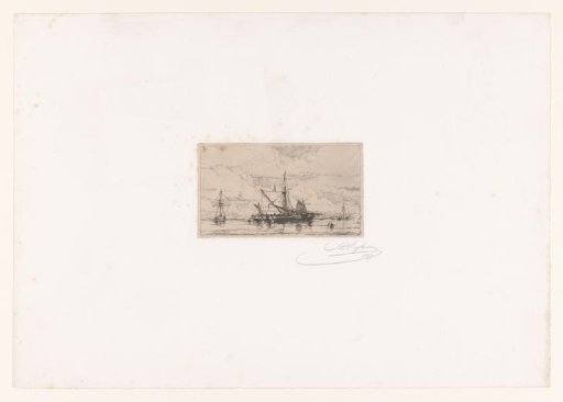 Sailing ships on open water