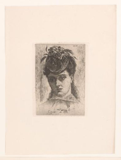 Young woman with a hat