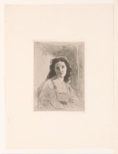 Portrait of an unknown young woman