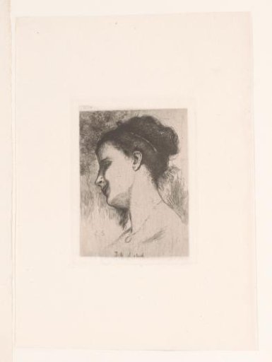 Portrait of an unknown young woman