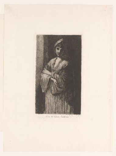 Woman in the costume of Calabria
