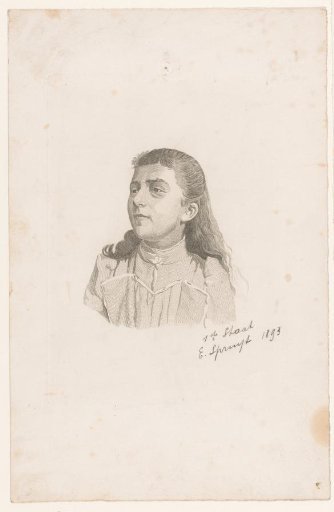 Portrait of an unknown young woman, possibly the sister of Emile Spruyt