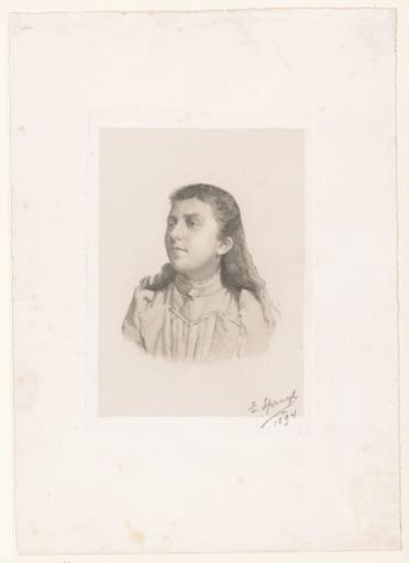Portrait of an unknown young woman, possibly the sister of Emile Spruyt