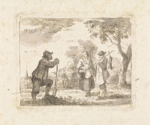 Landscape with Three Peasants
